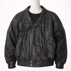 Men's Black Leather Jacket